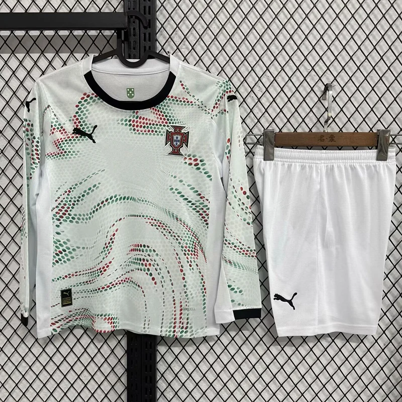 25-26 Portugal away long sleeve kid kit