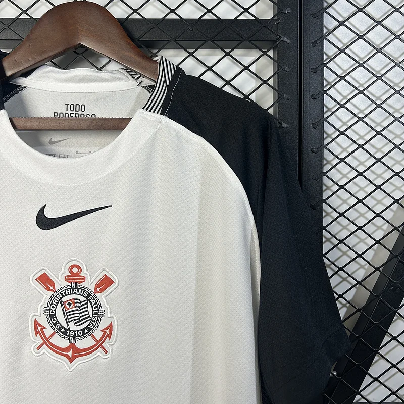 25-26 Corinthians Home Soccer Jersey