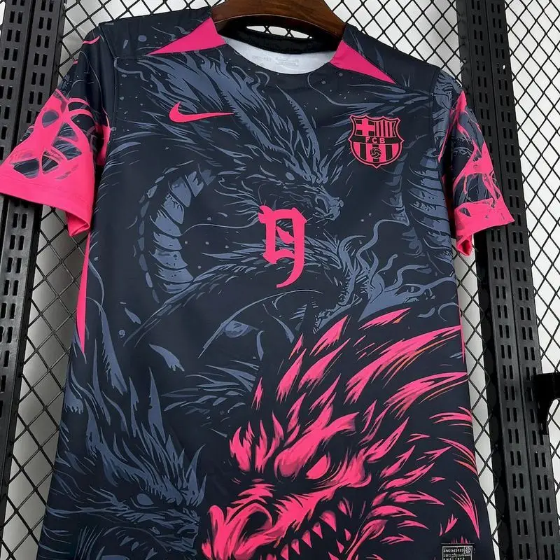 25-26 Barcelona dark blue and pink Dragon special Jersey