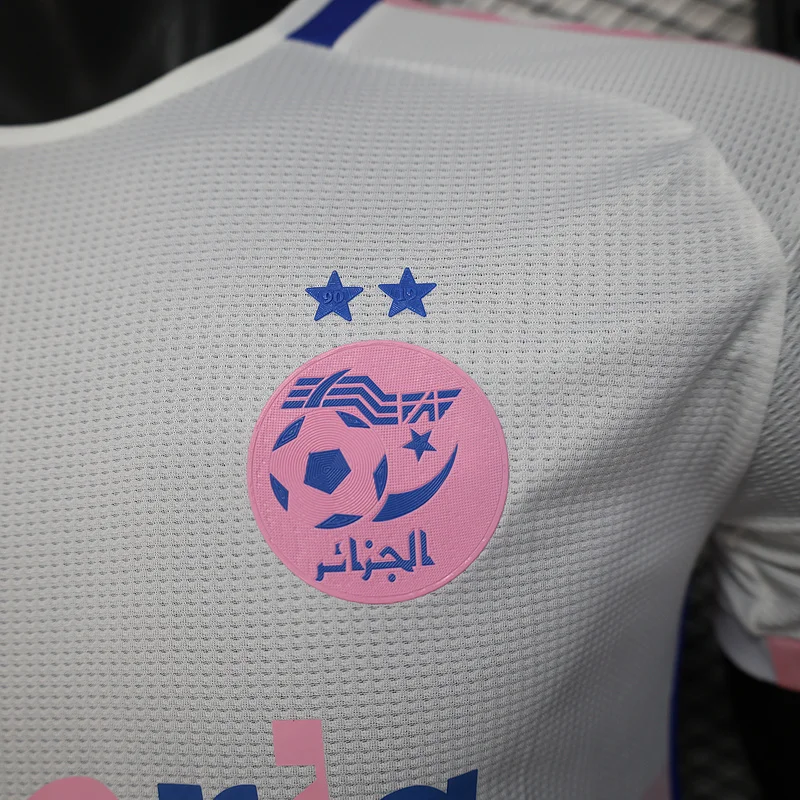 2025 Algeria Special Version White Pink Player Version Jersey 