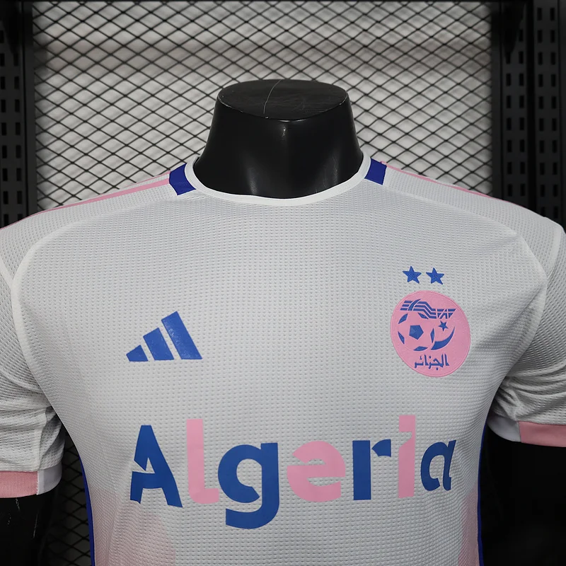 2025 Algeria Special Version White Pink Player Version Jersey 