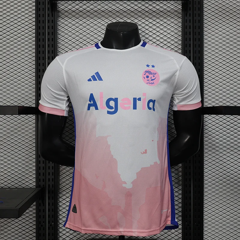 2025 Algeria Special Version White Pink Player Version Jersey 