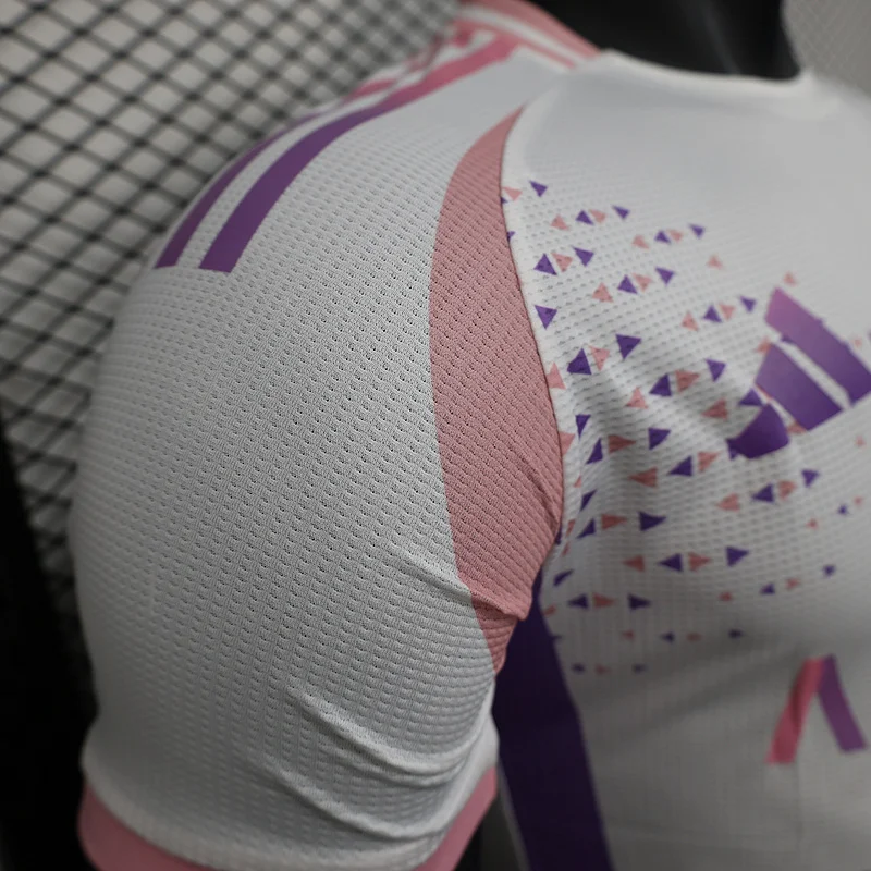 2025 Algeria Special Version White Pink Player Version Jersey