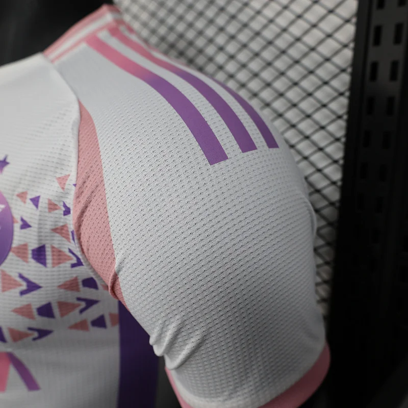 2025 Algeria Special Version White Pink Player Version Jersey
