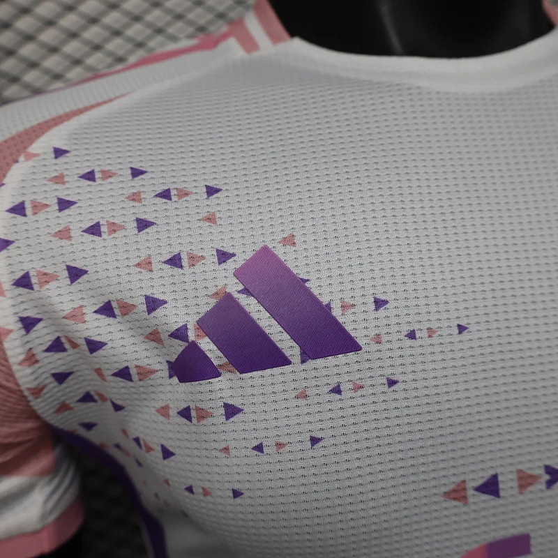2025 Algeria Special Version White Pink Player Version Jersey