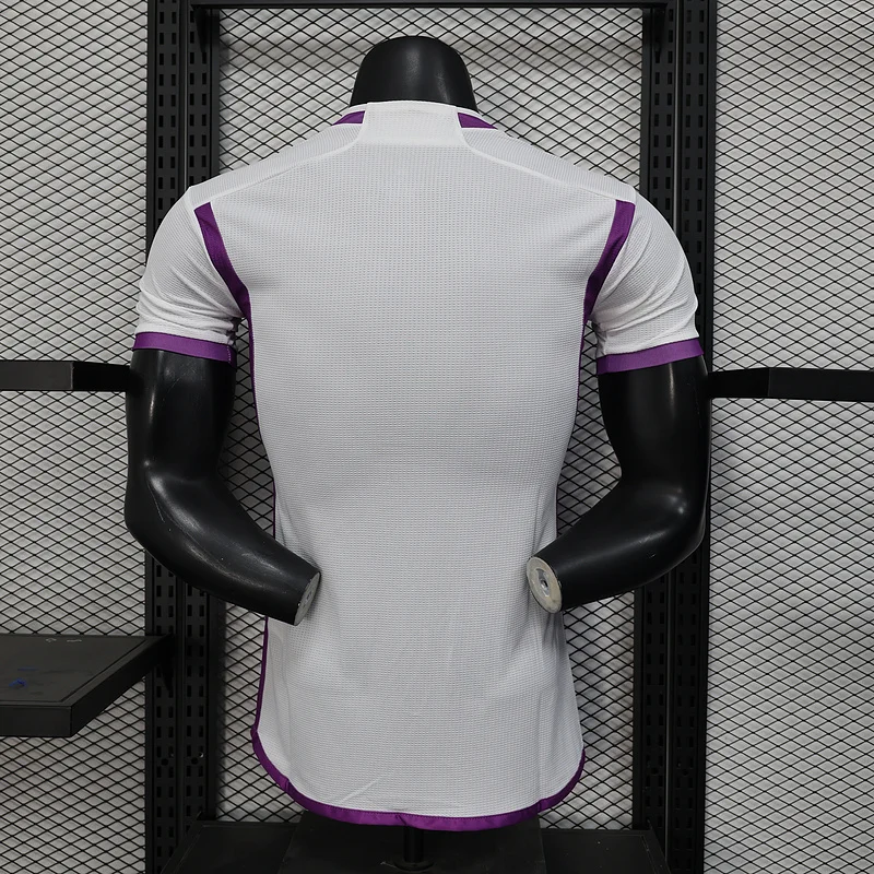2025 Algeria Special Version White Purple Player Version Jersey
