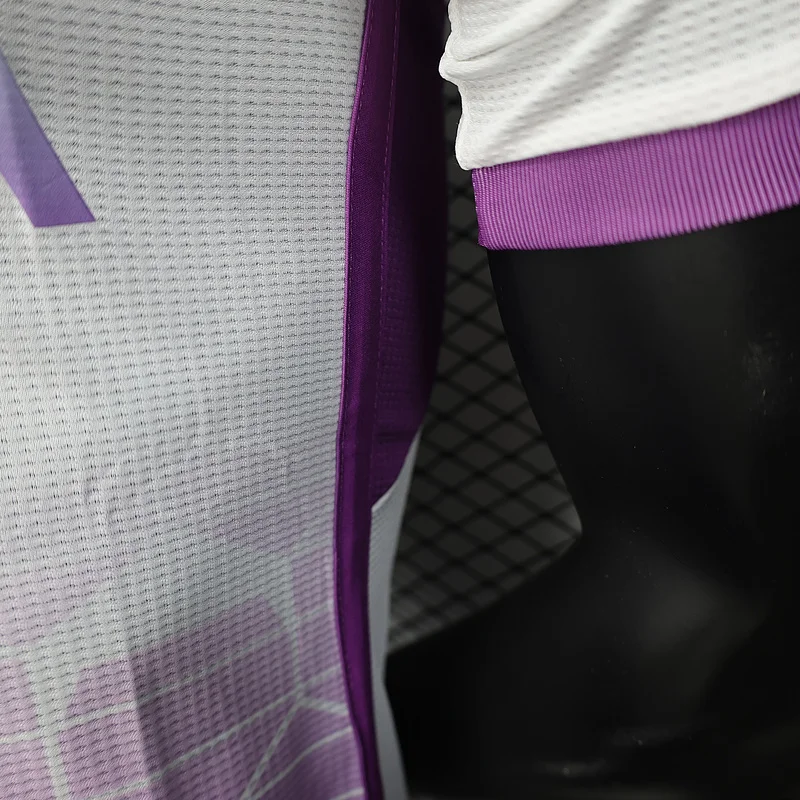 2025 Algeria Special Version White Purple Player Version Jersey