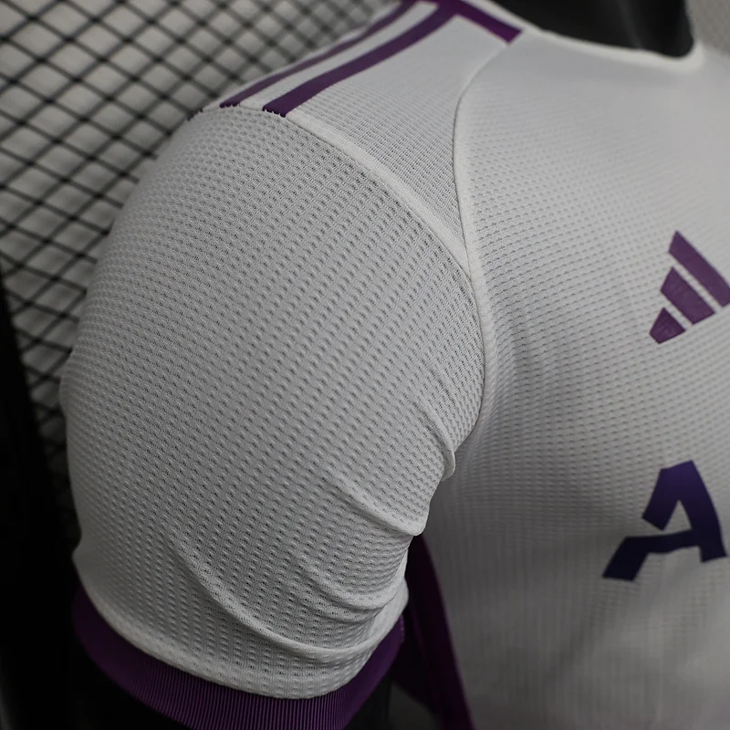 2025 Algeria Special Version White Purple Player Version Jersey