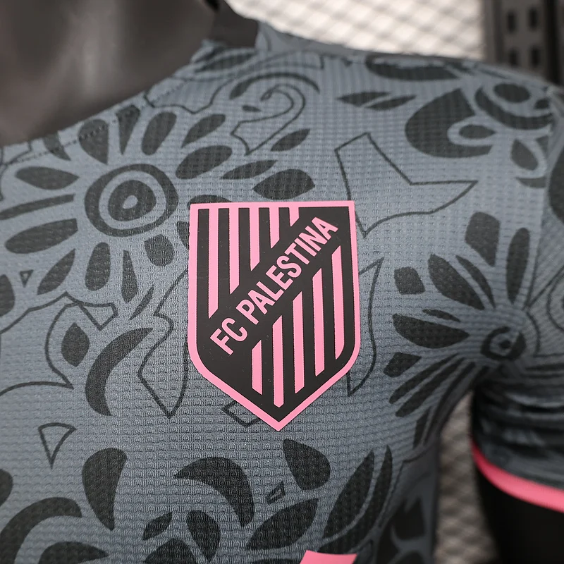 25-26 Palestino Deportivo Special Version Grey Pink Player version Jersey