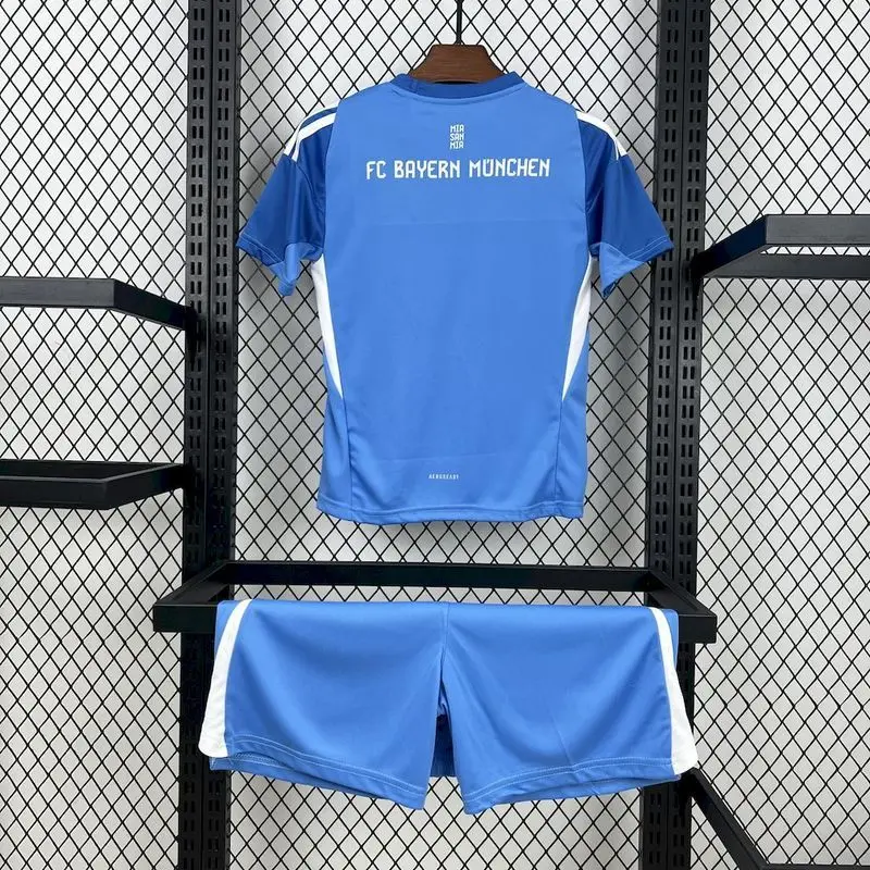 25-26 Bayern Munich Blue Goalkeeper Kids Kit