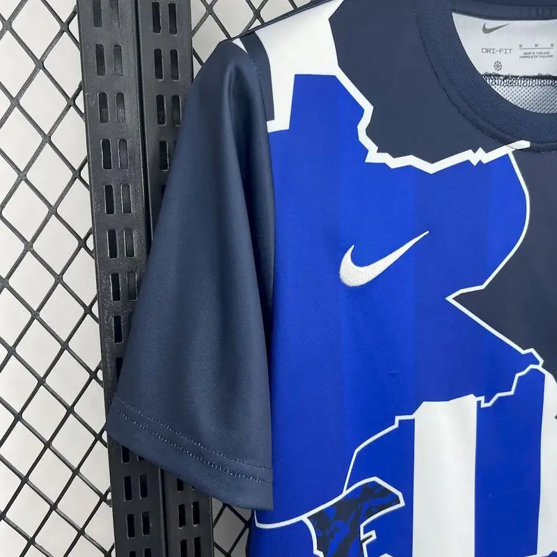 25-26 Hertha BSC seta Calentamiento Soccer Jersey
