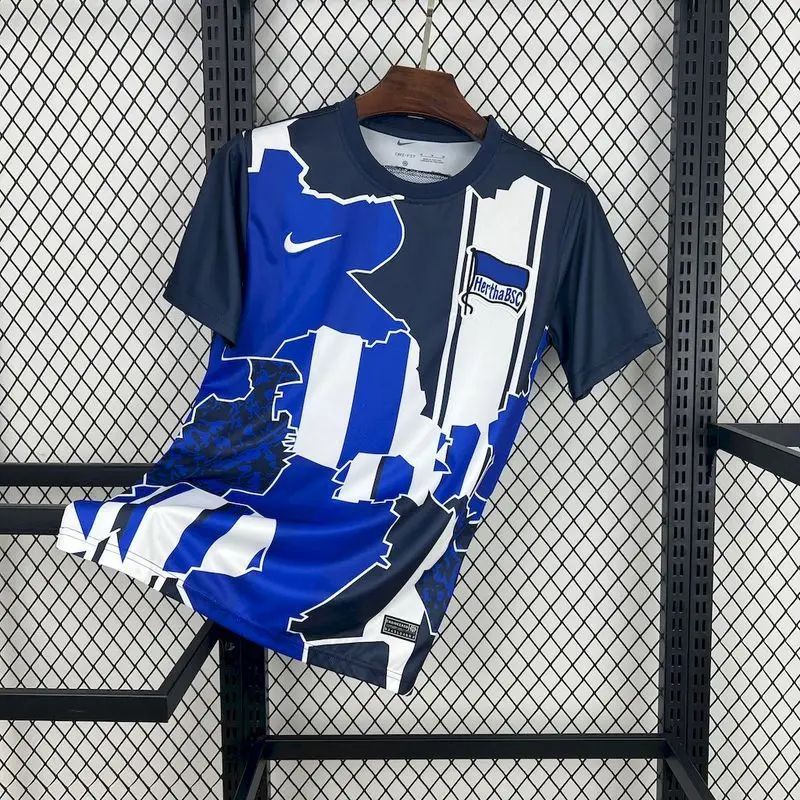 25-26 Hertha BSC seta Calentamiento Soccer Jersey