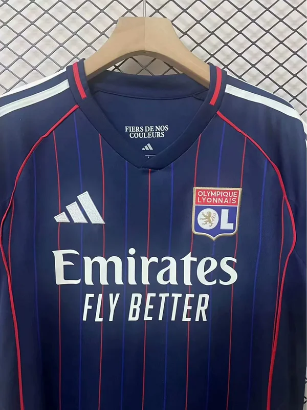25-26 Lyon away soccer jersey