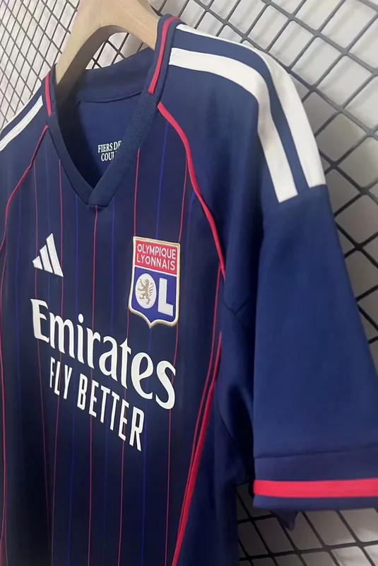 25-26 Lyon away soccer jersey