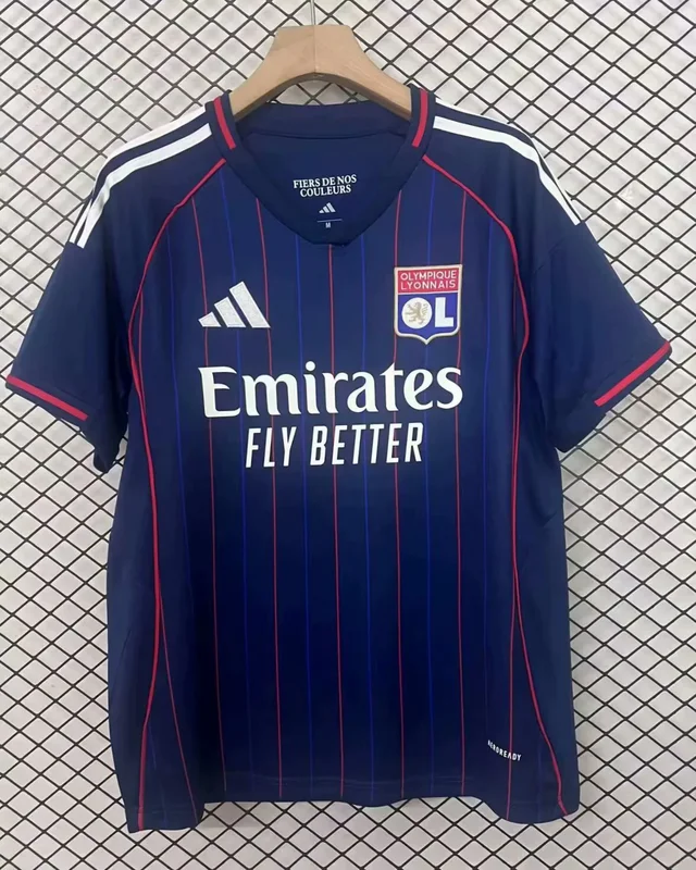 25-26 Lyon away soccer jersey