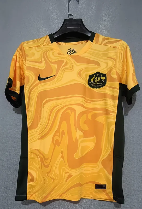 25-26 Australia yellow soccer jersey