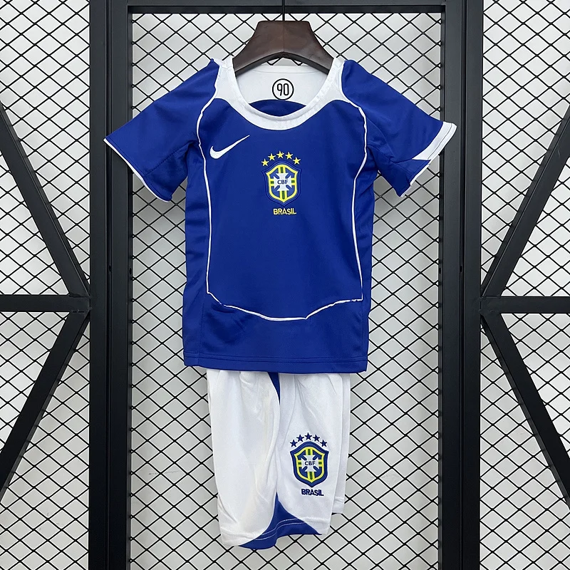 2004 Brazil away retro kid kit