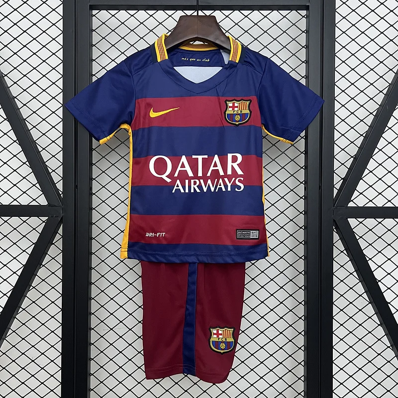 15-16 Barcelona home retro kid kit