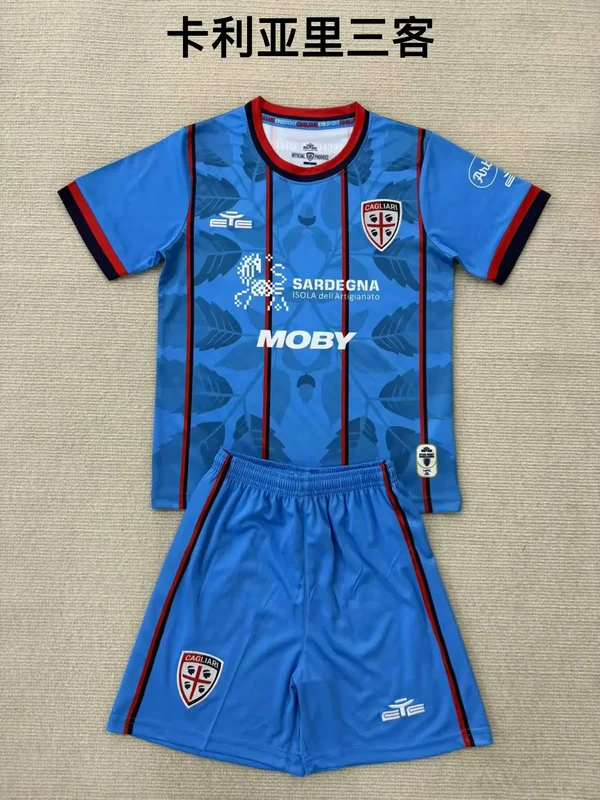 25-26 Cagliari Calcio third kid kit