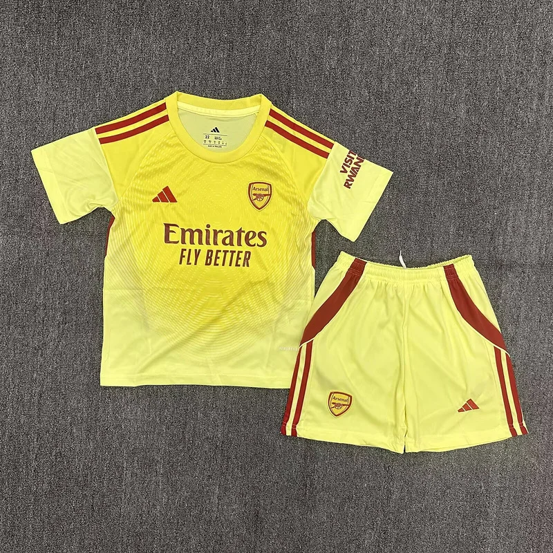 25-26 Arsenal yellow goalkeeper kid kit